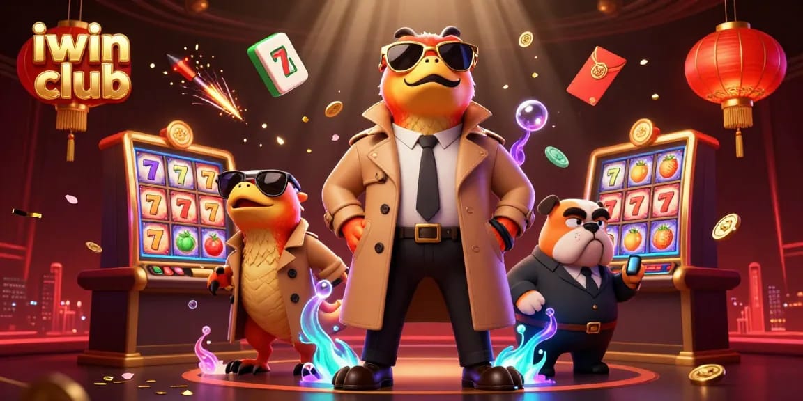 Engage in exciting gaming adventures at iwin club with animated raptors in a VIP lounge.