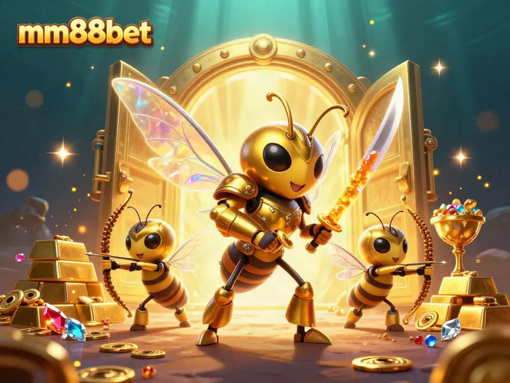 Engage with exciting mm88bet gaming opportunities in this vibrant 3D casino illustration.