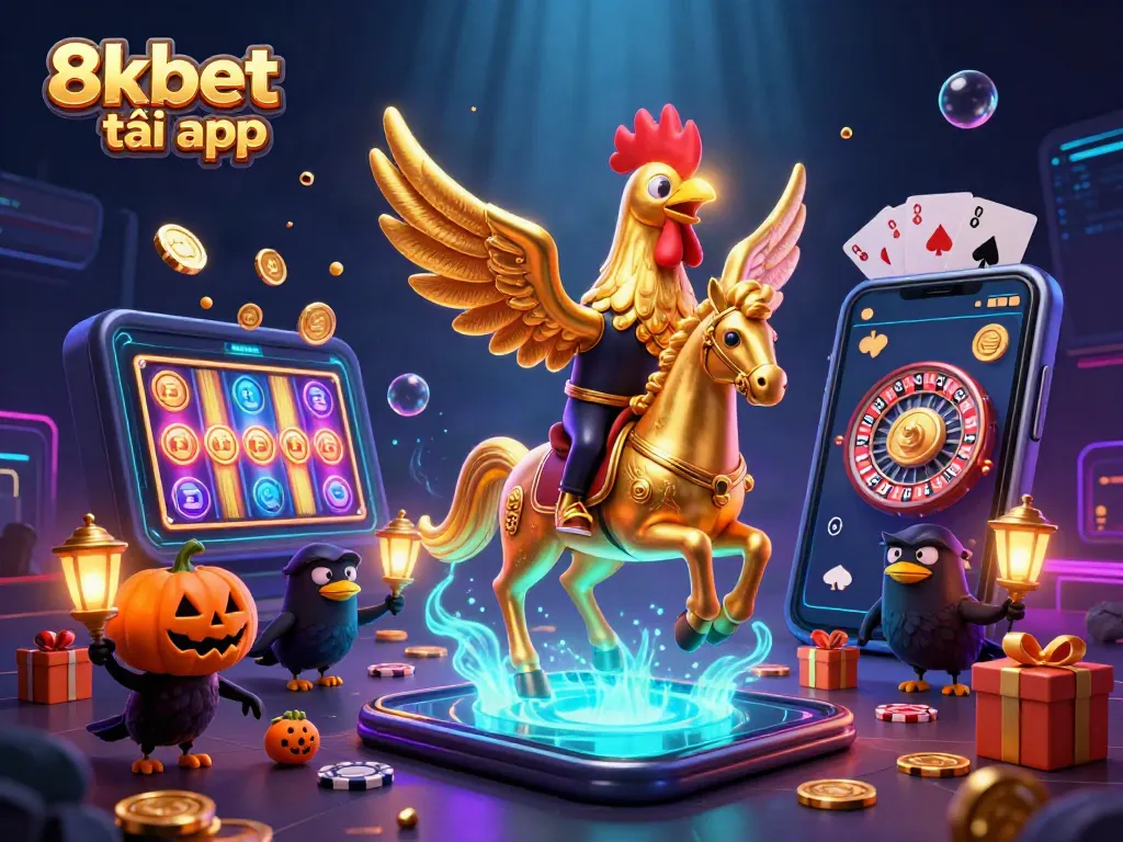 Engage with exciting winnings through the 8xbet tải app illustrated in a vibrant casino setting