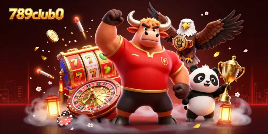 Experience thrilling gaming action at 789club0 with vibrant characters and dynamic casino elements.