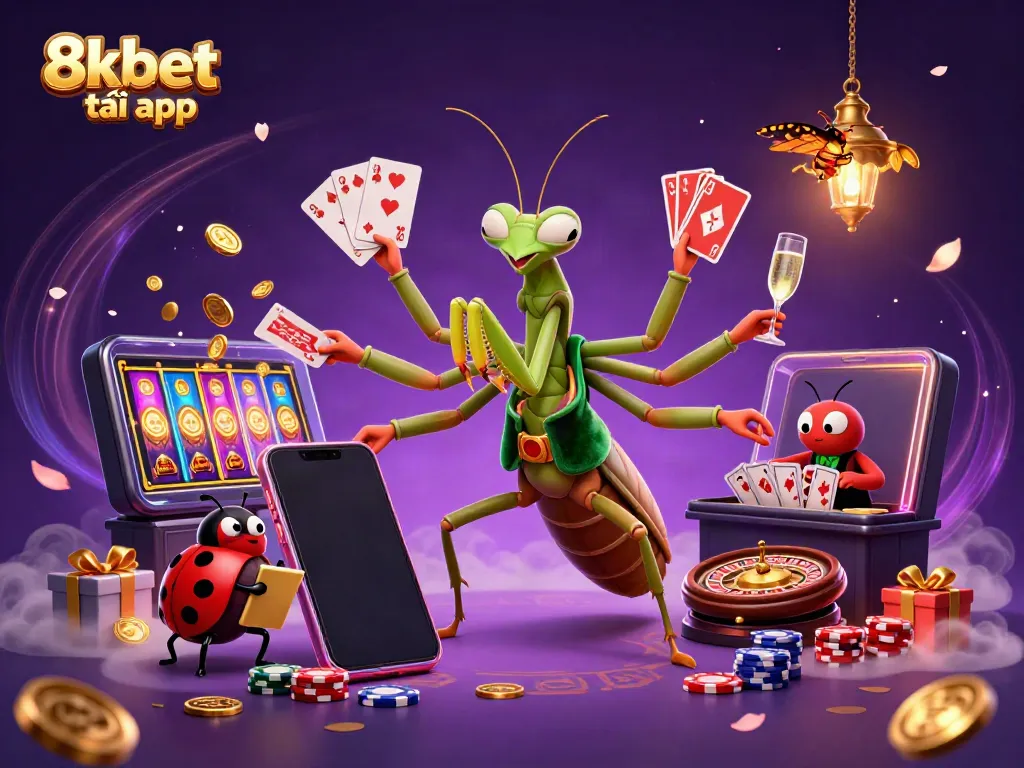 Experience the thrill of the 8xbet tải app with this vibrant, engaging casino scene featuring dynamic characters.