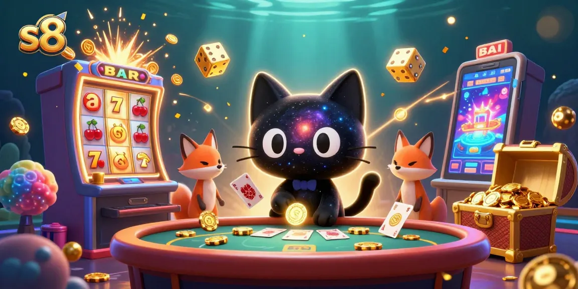 S8 enhances your gaming experience with vibrant visuals and thrilling slot action in a cosmic casino.